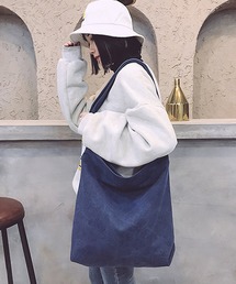 LUGG NAGG | ウォッシュ加工キャンバスショルダーバッグ(ショルダーバッグ)