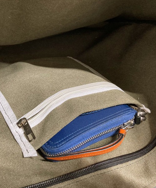 LUGG NAGG（ラグナグ）の「ウォッシュ加工キャンバスショルダーバッグ（ショルダーバッグ・レディース・カーキ/ブラック/ベージュ/ネイビー・FREE）」の12枚目の写真