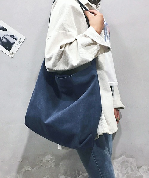 LUGG NAGG（ラグナグ）の「ウォッシュ加工キャンバスショルダーバッグ（ショルダーバッグ・レディース・カーキ/ブラック/ベージュ/ネイビー・FREE）」の17枚目の写真