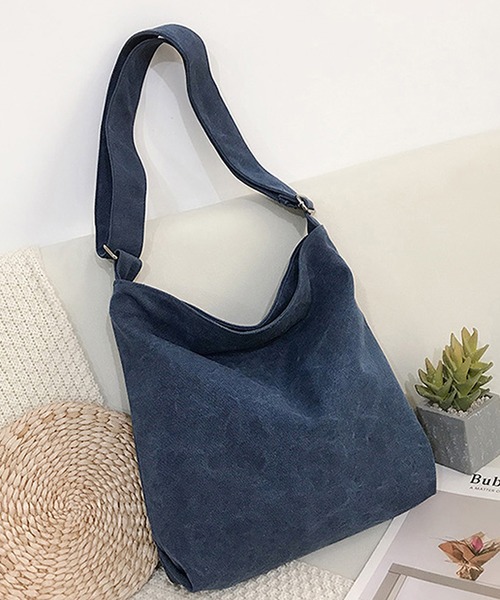 LUGG NAGG（ラグナグ）の「ウォッシュ加工キャンバスショルダーバッグ（ショルダーバッグ・レディース・カーキ/ブラック/ベージュ/ネイビー・FREE）」の19枚目の写真