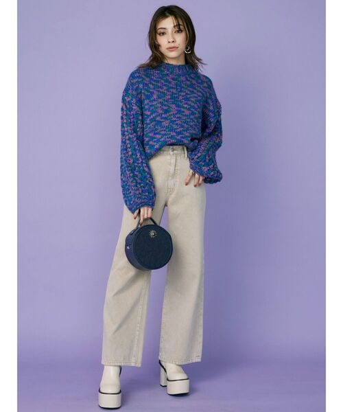 EVRIS（エヴリス）の「サークルデザインショルダーBAG（ショルダーバッグ・レディース・ブラック/ライトブルー/インディゴブルー・FREE）」の9枚目の写真