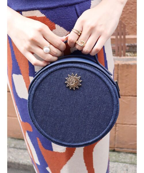 EVRIS（エヴリス）の「サークルデザインショルダーBAG（ショルダーバッグ・レディース・ブラック/ライトブルー/インディゴブルー・FREE）」の14枚目の写真