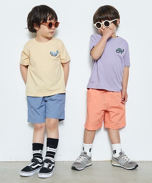 b・ROOM（ビールーム）の「【撥水加工】【水陸両用】4分丈パンツ（その他パンツ・キッズ・ピンク/ネイビー/ベージュ/オレンジ/ミント/ラベンダー/ブルーグレー/カーキ・100cm/110cm/120cm/130cm/140cm）」の12枚目の写真