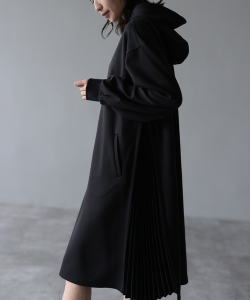 HERENCIA(ヘレンチア)の「サイドプリーツパーカーワンピース(ワンピース・レディース・カーキ/ブラック/ネイビー・MEDIUM)」の21枚目の写真