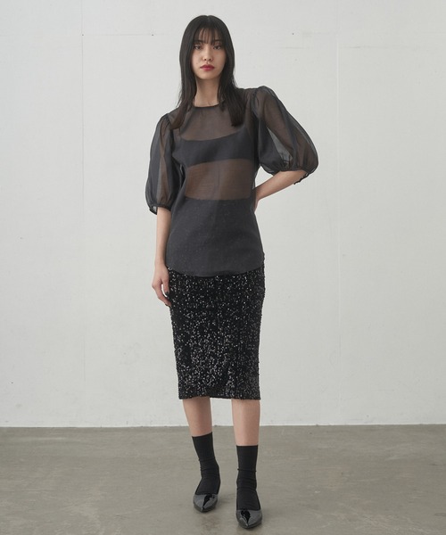 muller スパンコール タイトスカート spangle tight skirt / スパンコールタイトスカート（スカート