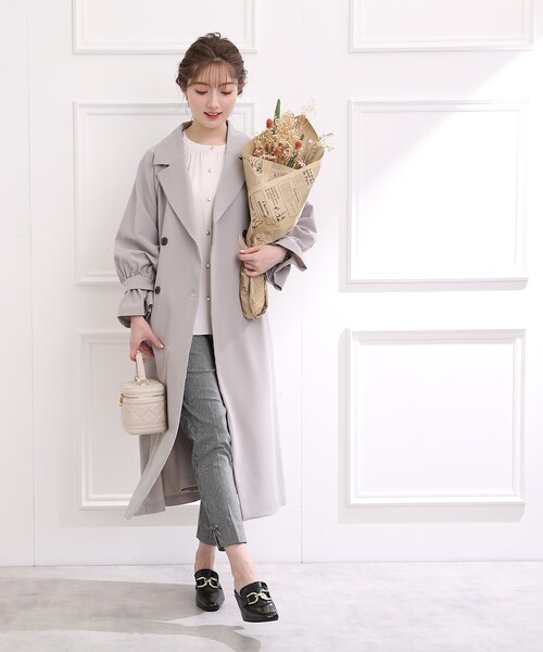 couture brooch キャンディースリーブロングトレンチコート　42 couture brooch（クチュールブローチ）の「◇【程よいゆるさが