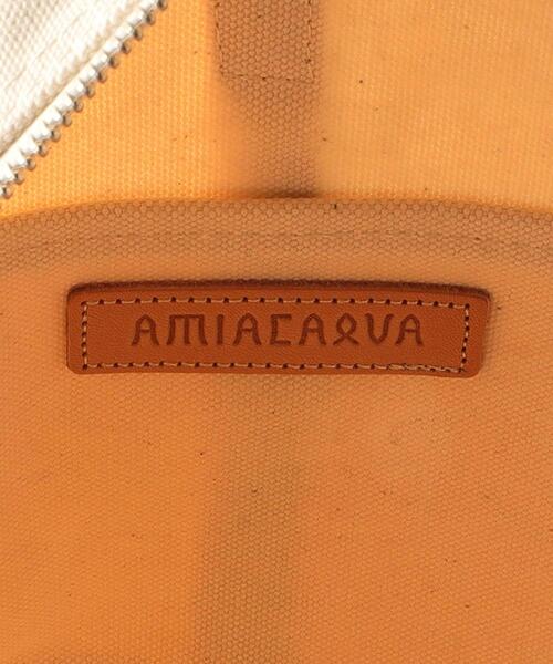 Steven Alan（スティーブンアラン）の「＜AMIACALVA＞CANVAS BOSTON BAG/ボストンバッグ（ボストンバッグ・レディース・ホワイト/ブラック・FREE）」の5枚目の写真