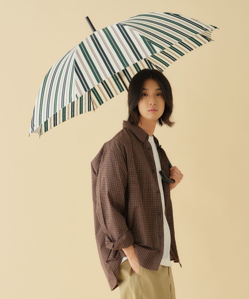 Wpc.(ダブリュピーシー)の「UNISEX BASIC JUMP 雨傘 長傘 ユニセックス ベーシックジャンプ Wpc.(長傘・メンズ・グリーン系その他/グレー/ピンク系その他/ブルー系その他/ストライプ/ブルー系その他2/ベージュ系その他/カーキ/ブラック/ネイビー/グレー系カモフラージュ/ネイビー系/チェック/ブラック系その他・FREE)」の6枚目の写真