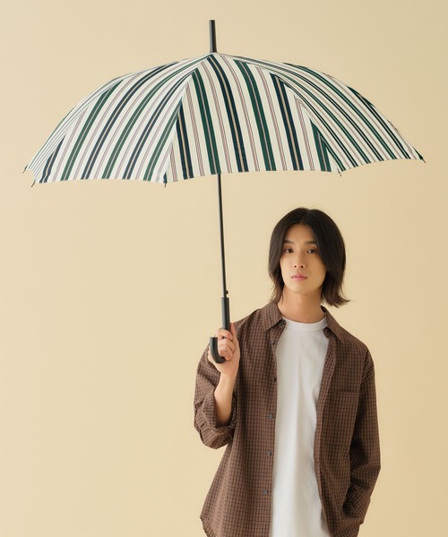 Wpc.(ダブリュピーシー)の「UNISEX BASIC JUMP 雨傘 長傘 ユニセックス ベーシックジャンプ Wpc.(長傘・メンズ・グリーン系その他/グレー/ピンク系その他/ブルー系その他/ストライプ/ブルー系その他2/ベージュ系その他/カーキ/ブラック/ネイビー/グレー系カモフラージュ/ネイビー系/チェック/ブラック系その他・FREE)」の19枚目の写真
