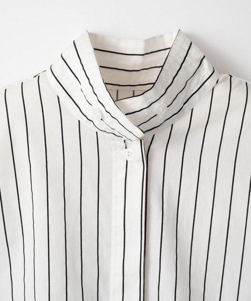 led.tokyo（レッドトウキョウ）の「【led.tokyo】マルチウェイストライプシャツ（シャツ/ブラウス・レディース・ホワイト/ピンク・FREE）」の16枚目の写真