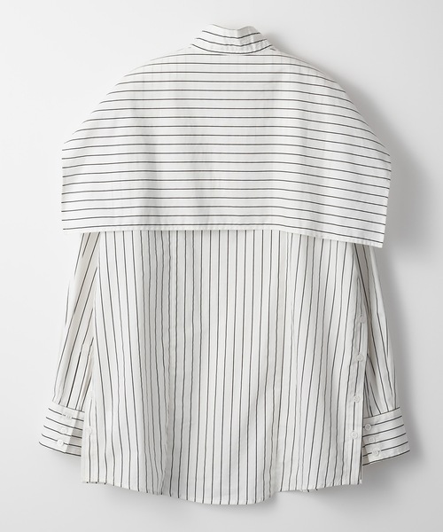 led.tokyo（レッドトウキョウ）の「【led.tokyo】マルチウェイストライプシャツ（シャツ/ブラウス・レディース・ホワイト/ピンク・FREE）」の15枚目の写真