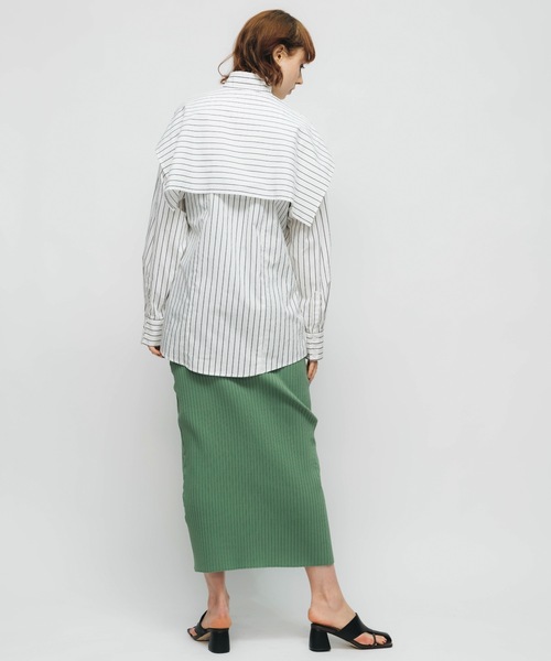 led.tokyo（レッドトウキョウ）の「【led.tokyo】マルチウェイストライプシャツ（シャツ/ブラウス・レディース・ホワイト/ピンク・FREE）」の11枚目の写真