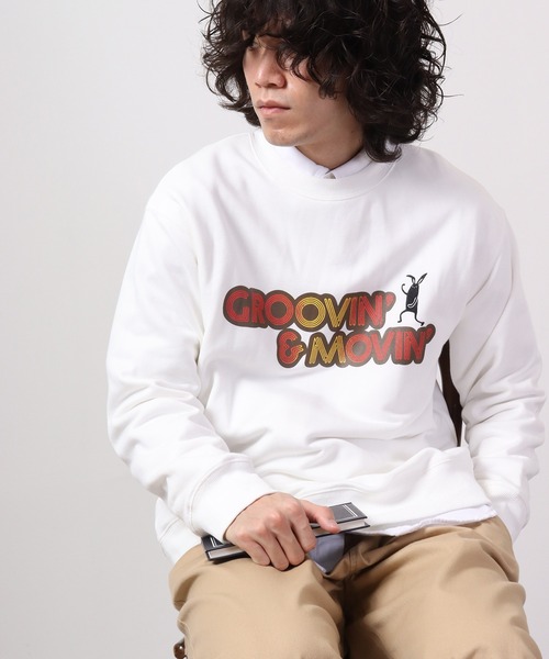 FUNALIVE(ファンアライブ)の「Shabby スウェットトレーナー(スウェット・メンズ・ブルー/ベージュ/オフホワイト/杢グレー/オレンジ/グリーン・LL/L/M/S)」の7枚目の写真