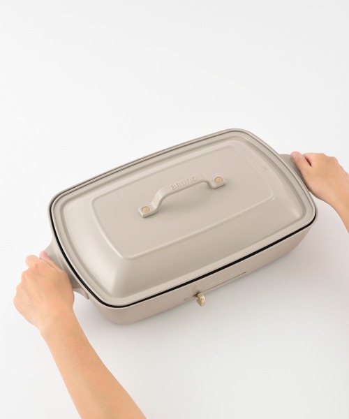 BRUNO ブルーノ　ホットプレート グランデ サイズ  限定カラー　グレージュ Amazon | BRUNO ホットプレート グランデサイズ グレージュ