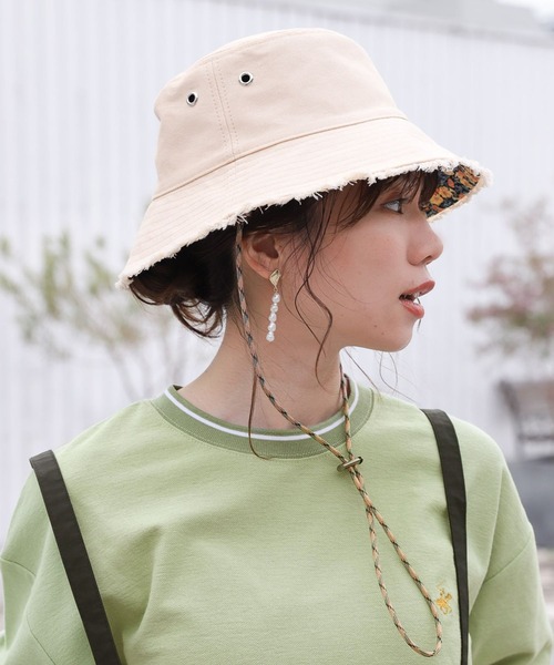 Casselini（キャセリーニ）の「Casselini/リバーシブルバケッハット（ハット・レディース・ブラック/その他8・FREE）」の21枚目の写真