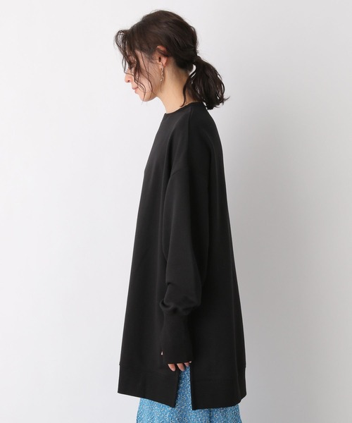LEPSIM(レプシィム)の「裏毛サムホールスリットチュニックワンピース 178767(ワンピース・レディース・ピンク/グリーン/ブラック/オフホワイト・FREE)」の13枚目の写真