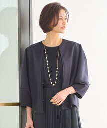 【新品】自由区 ウォッシャブル ノーカラージャケット ブラック ワンフック M Sサイズ有】360°FREE ウォッシャブルノーカラー ジャケット