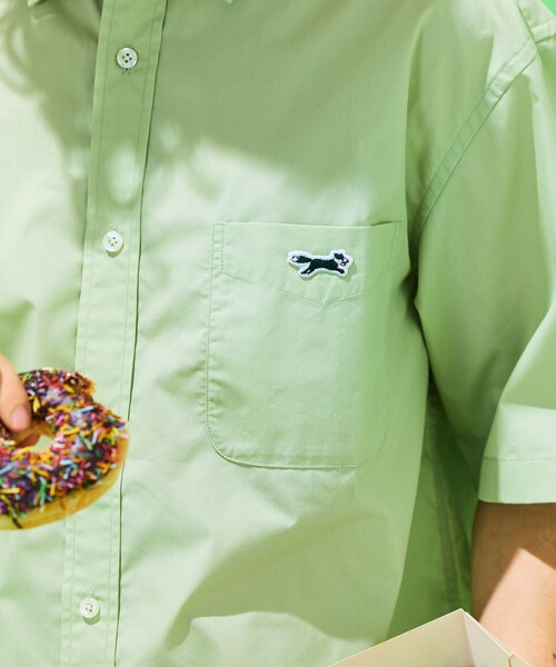 TOWNCRAFT（タウンクラフト）の「TOWN CRAFT/タウンクラフト 別注 ワンポイント リラックスフィット 半袖シャツ/カラーストライプシャツ（シャツ/ブラウス・メンズ・ミント/ライトブルー/ホワイト・MEDIUM/LARGE）」の21枚目の写真