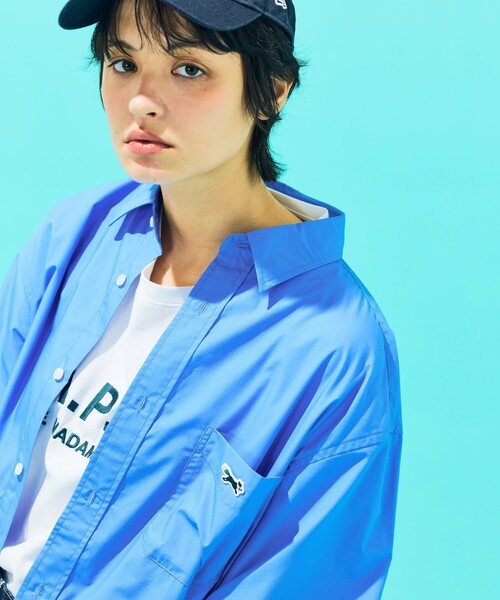 TOWNCRAFT（タウンクラフト）の「TOWN CRAFT/タウンクラフト 別注 ワンポイント リラックスフィット 半袖シャツ/カラーストライプシャツ（シャツ/ブラウス・メンズ・ミント/ライトブルー/ホワイト・MEDIUM/LARGE）」の17枚目の写真