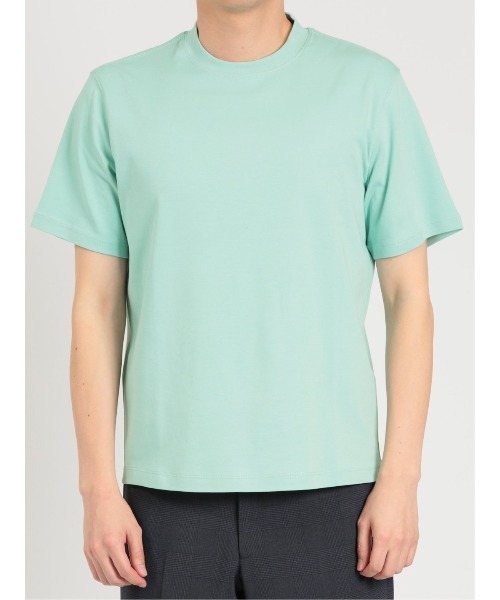 TAKA-Q（タカキュー）の「タカキュー 【DRESS T-SHIRT】超長綿 クルーネック半袖Tシャツ（Tシャツ/カットソー・メンズ・グリーン/ブルー/ネイビー/ホワイト/ライトグレー・MEDIUM/X-LARGE/S/LARGE）」の8枚目の写真