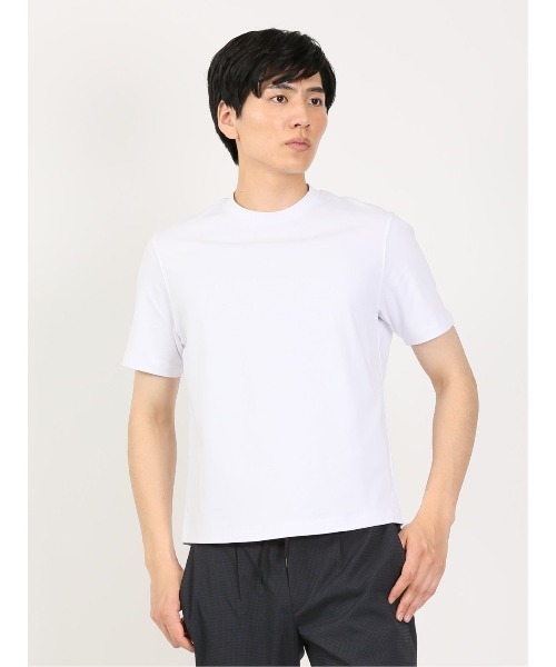 TAKA-Q（タカキュー）の「タカキュー 【DRESS T-SHIRT】超長綿 クルーネック半袖Tシャツ（Tシャツ/カットソー・メンズ・グリーン/ブルー/ネイビー/ホワイト/ライトグレー・MEDIUM/X-LARGE/S/LARGE）」の22枚目の写真