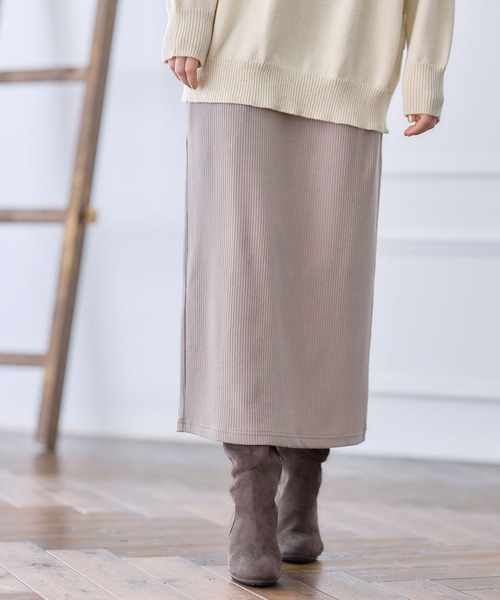 Rosemadame(ローズマダム)の「リブナロースカート(マタニティ~産後)妊婦服 産前・産後対応(マタニティウェア/グッズ・レディース・ブラック/グリーン/チャコールグレー/ライトベージュ/モカ/ベージュ系その他/グレー系その他/ブラック系その他/ブラウン系その他/アイボリー・L/LL/M)」の21枚目の写真