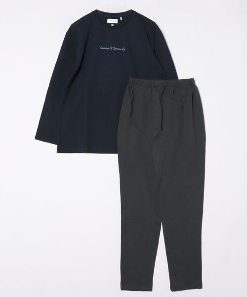 COMME CI COMME CA（コムシコムサ）の「COMME CI COMME CA/コムシコムサ　ルームウェア　長袖長パンツ　綿100%（ルームウェア/パジャマ・レディース・ベージュ/グレー/ピンク/オレンジ系その他/ネイビー/サーモンピンク/ベージュ系その他・LARGE/MEDIUM/X-LARGE）」の5枚目の写真