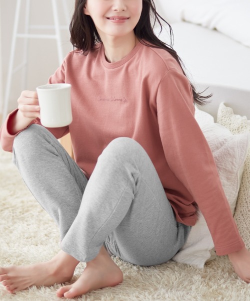 COMME CI COMME CA（コムシコムサ）の「COMME CI COMME CA/コムシコムサ　ルームウェア　長袖長パンツ　綿100%（ルームウェア/パジャマ・レディース・ベージュ/グレー/ピンク/オレンジ系その他/ネイビー/サーモンピンク/ベージュ系その他・LARGE/MEDIUM/X-LARGE）」の7枚目の写真