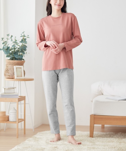 COMME CI COMME CA（コムシコムサ）の「COMME CI COMME CA/コムシコムサ　ルームウェア　長袖長パンツ　綿100%（ルームウェア/パジャマ・レディース・ベージュ/グレー/ピンク/オレンジ系その他/ネイビー/サーモンピンク/ベージュ系その他・LARGE/MEDIUM/X-LARGE）」の13枚目の写真