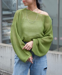 COLONY 2139 | WEB限定/一部店舗限定　リネンライクメッシュトップス(ニット/セーター)