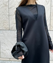 ulu | Vneck design long dress(ワンピース)