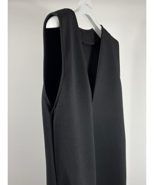 ulu（ウル）の「Vneck design long dress（ワンピース・レディース・ブラック・FREE）」の10枚目の写真