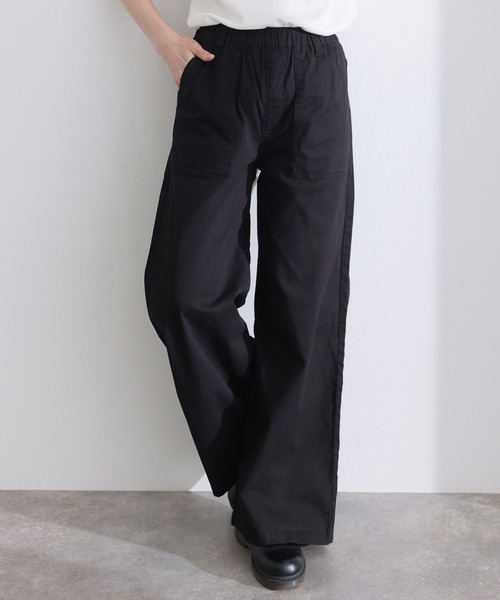 ウエストゴムストレッチツイルベーカーパンツ（その他パンツ）｜ElegChic（エレグシック）