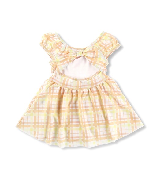 BRANSHES(ブランシェス)の「【水着】マドラスチェックワンピース(水着・キッズ・ピンク/オレンジ・90/100/110/120/130)」の20枚目の写真