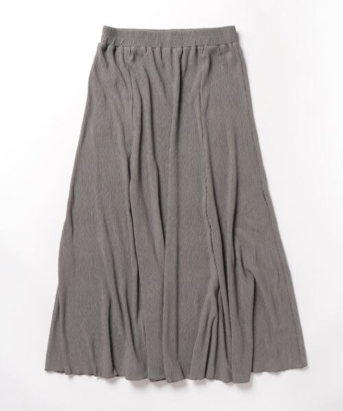 coca（coca）（コカ）の「楊柳プリーツフレアスカート（スカート・レディース・イエロー/カーキ/ブラック/グレー・M/L）」の5枚目の写真