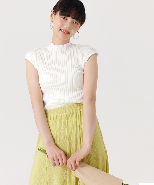 coca（coca）（コカ）の「楊柳プリーツフレアスカート（スカート・レディース・イエロー/カーキ/ブラック/グレー・M/L）」の8枚目の写真