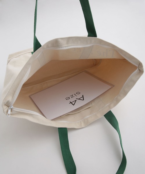 NANO universe(ナノユニバース)の「LB.03/THE MET別注 ロゴプリントキャンバストートバッグ(トートバッグ・メンズ・ブルー/レッド/グリーン・FREE)」の10枚目の写真