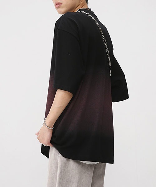 WESTBOY(ウエストボーイ)の「ビッグシルエットプリントTシャツ フェード WO23S3TP03【WB ORIGINALS】(Tシャツ/カットソー・メンズ・ピンク/ホワイト/ブラック/ブルー・L/M/XL)」の10枚目の写真
