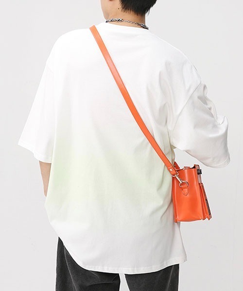 WESTBOY(ウエストボーイ)の「ビッグシルエットプリントTシャツ フェード WO23S3TP03【WB ORIGINALS】(Tシャツ/カットソー・メンズ・ピンク/ホワイト/ブラック/ブルー・L/M/XL)」の12枚目の写真