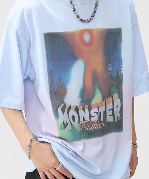 WESTBOY(ウエストボーイ)の「ビッグシルエットプリントTシャツ フェード WO23S3TP03【WB ORIGINALS】(Tシャツ/カットソー・メンズ・ピンク/ホワイト/ブラック/ブルー・L/M/XL)」の15枚目の写真