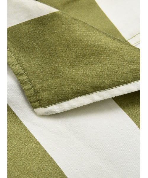 JNBY(ジェーエヌビーワイ)の「HOME Genderless Striped Cotton Shirt(シャツ/ブラウス・レディース・ベージュ系その他5/ブルー系その他4/グリーン系その他5・36/38)」の11枚目の写真