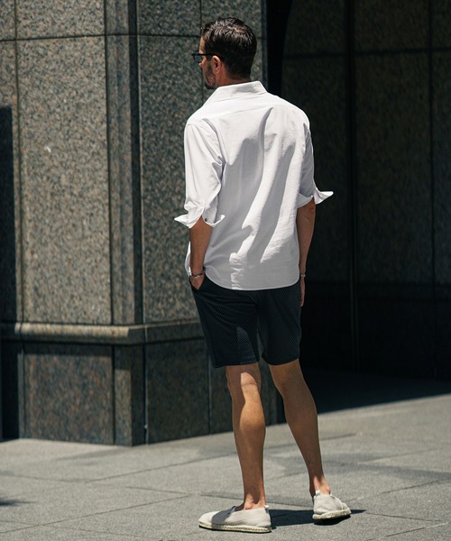 SOMEDIFF(サムディフ)の「【SOMEDIFF】夏のスタイルに刺激をプラス。 総柄ハーフパンツ メンズ 夏服(その他パンツ・メンズ・ホワイト×ブラック/ブラック×グレー/ホワイト・M/XL/L)」の16枚目の写真