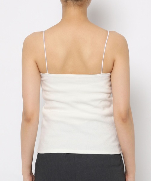 BABYLONE(バビロン)の「ロングテレコパット付きキャミ(キャミソール・レディース・オフホワイト/サンドグレー/ブラック・フリー)」の13枚目の写真