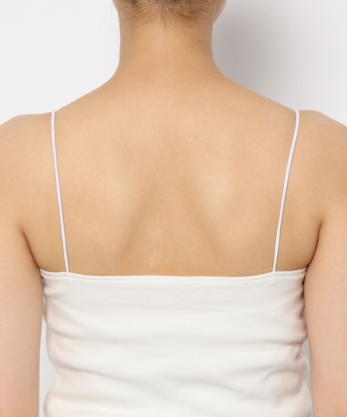 BABYLONE(バビロン)の「ロングテレコパット付きキャミ(キャミソール・レディース・オフホワイト/サンドグレー/ブラック・フリー)」の10枚目の写真