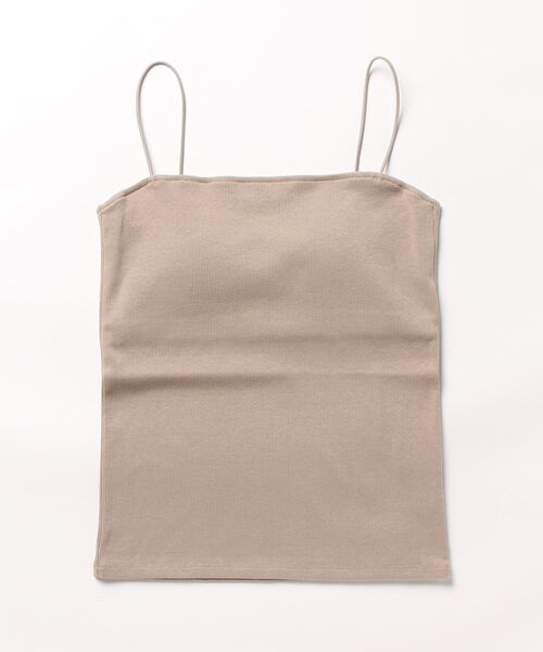 BABYLONE(バビロン)の「ロングテレコパット付きキャミ(キャミソール・レディース・オフホワイト/サンドグレー/ブラック・フリー)」の18枚目の写真