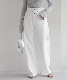 COLLAGE GALLARDAGALANTE | オーバーラップワイドデニム/Q.anos(デニムパンツ)