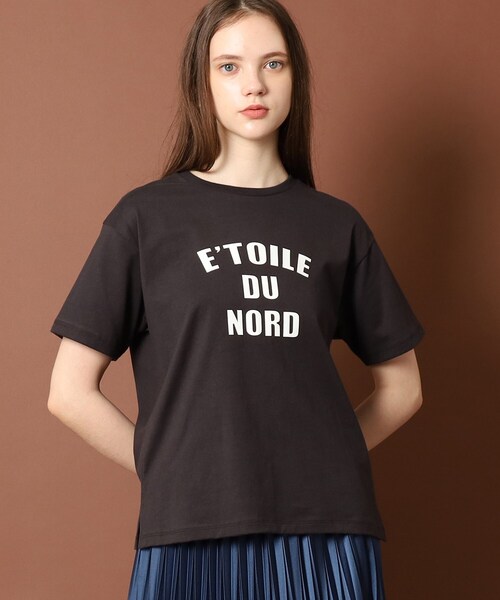 DRESSTERIOR(ドレステリア)の「◆?TOILEロゴTシャツ(Tシャツ/カットソー・レディース・ブラウン系/オフホワイト/チャコールグレー・34/36/38)」の10枚目の写真