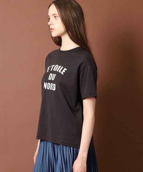 DRESSTERIOR(ドレステリア)の「◆?TOILEロゴTシャツ(Tシャツ/カットソー・レディース・ブラウン系/オフホワイト/チャコールグレー・34/36/38)」の11枚目の写真