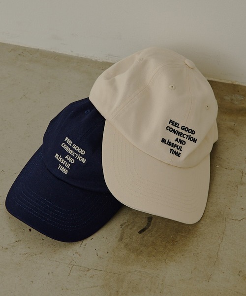 FEEL GOOD CONNECTION AND BLISSFUL TIME（フィールグッドコネクションアンドブリスフルタイム）の「【F&B】ロゴ刺繍キャップ（キャップ・レディース・アイボリー/ネイビー/ブラック・FREE）」の10枚目の写真