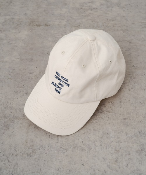 FEEL GOOD CONNECTION AND BLISSFUL TIME（フィールグッドコネクションアンドブリスフルタイム）の「【F&B】ロゴ刺繍キャップ（キャップ・レディース・アイボリー/ネイビー/ブラック・FREE）」の4枚目の写真